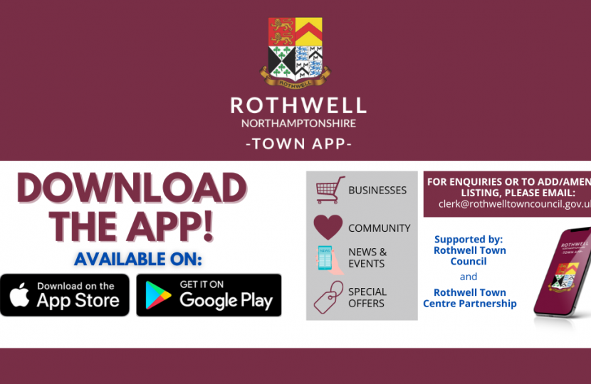 rothwell Northamptonshire town app Cllr ash Davies